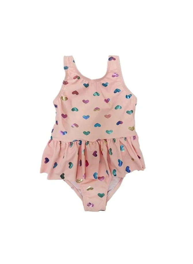 رياضة واحدة ملابس سباحة بطبعة قلب